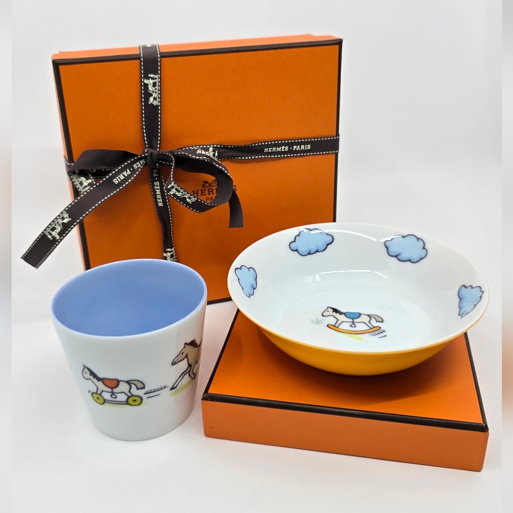 Hermes Adada Children's Dinnerware Set - Cup & Bowl